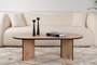 Nordure Mesa de Centro Roble Zafiro y Negro, Tablero de 18mm de Partículas Melaminadas, Elegante y Funcional